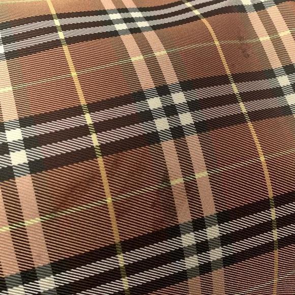 Burberry Blue Label Plaid Nylon Vertical Tote Bag Brown - Picture 7 of 10